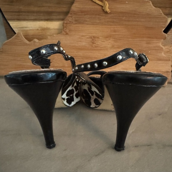 White House Black Market Brown and Black Stiletto Heels - Picture 7 of 15